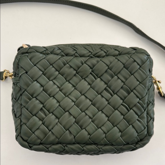 Clare V Handbags - CLARE V olive green woven crossbody bag (NEW without tags)
